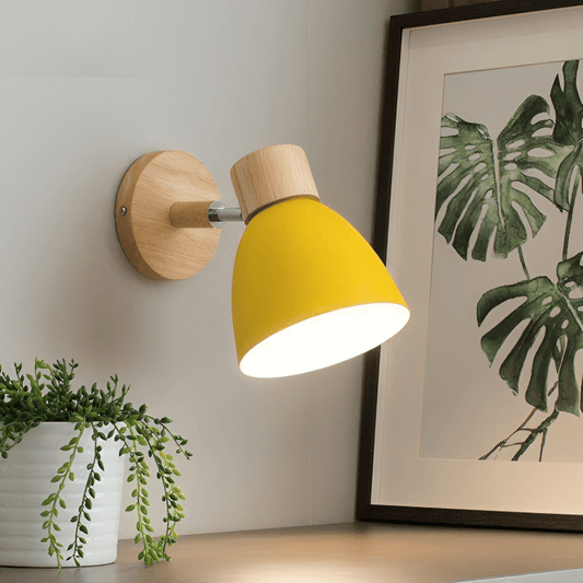 Scandinavian Wooden Wall Light Sconce - Minimalist Wall Lamp