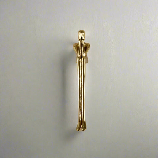 Sculptural Brass Drawer Handles - Nordic Design Cabinet Knobs