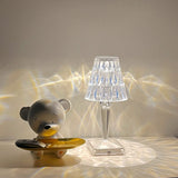Seona - Cordless Table Lamp with Adjustable Brightness & Crystal Design