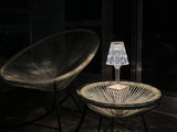 Seona - Cordless Table Lamp with Adjustable Brightness & Crystal Design