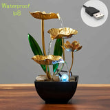 Serene Lotus - Indoor Water Fountain with LED Lighting