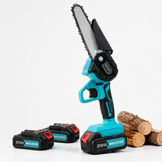 SharpEdge 6-Inch Cordless Electric Chainsaw with Dual Battery