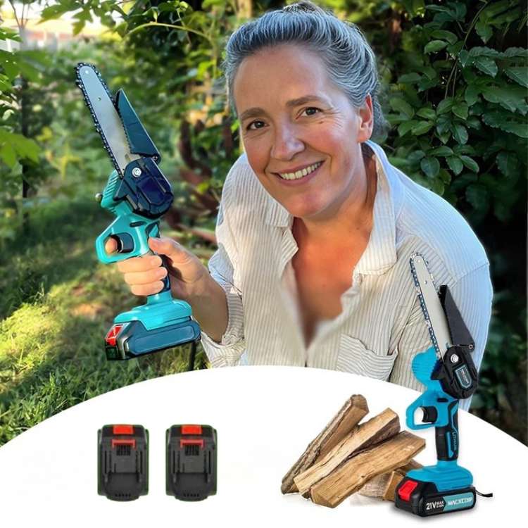 SharpEdge 6-Inch Cordless Electric Chainsaw with Dual Battery 1