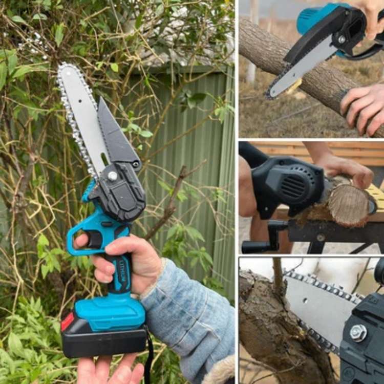 SharpEdge 6-Inch Cordless Electric Chainsaw with Dual Battery 2