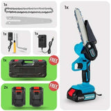 SharpEdge 6-Inch Cordless Electric Chainsaw with Dual Battery 4
