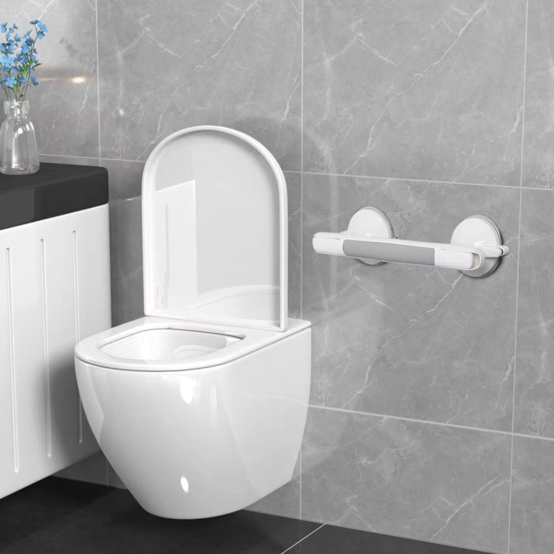 Shower Grab Rail - Tool-Free Installation, Anti-Slip Grip, Smart Safety Indicators