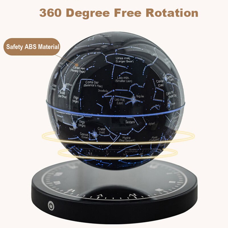 SkyOrbit Magnetic Levitation Constellation Lamp - 360° Rotating Star Map