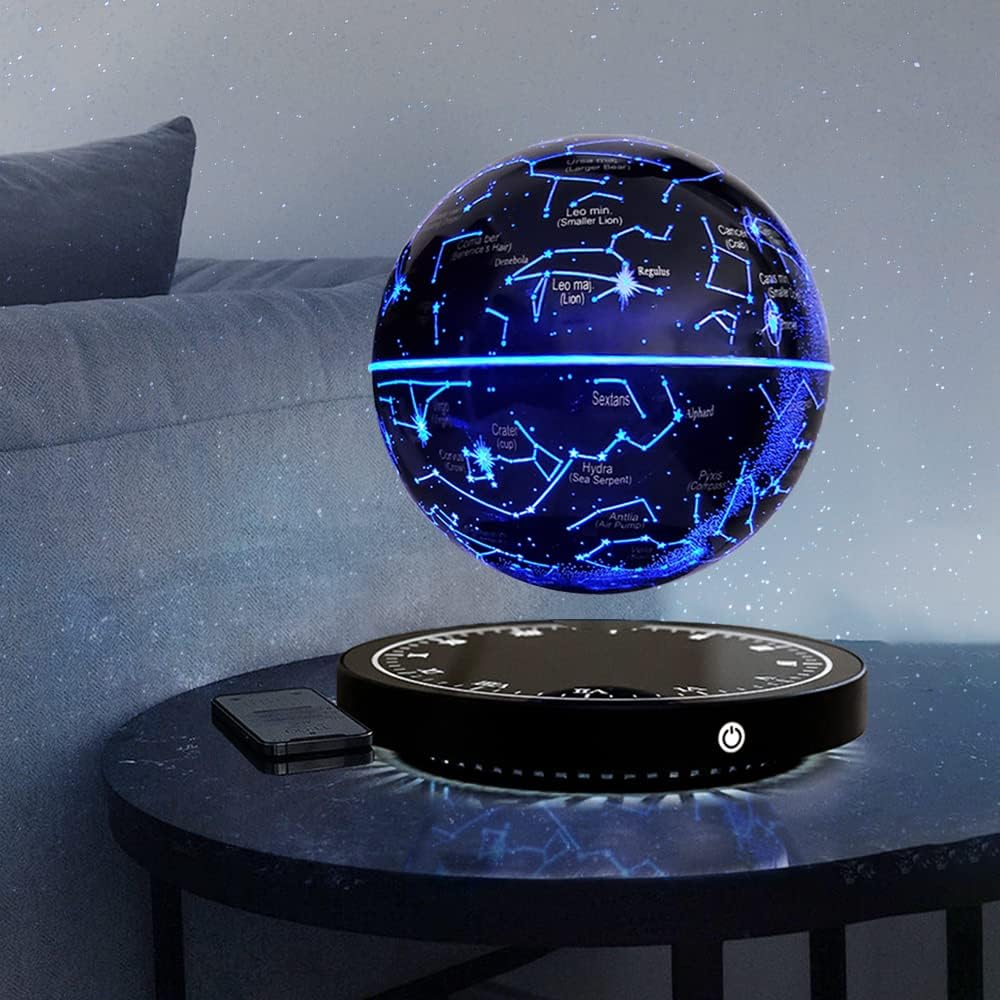 SkyOrbit Magnetic Levitation Constellation Lamp - 360° Rotating Star Map