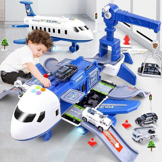SkyQuest Adventure Playset - Airplane & Vehicle Set for Kids