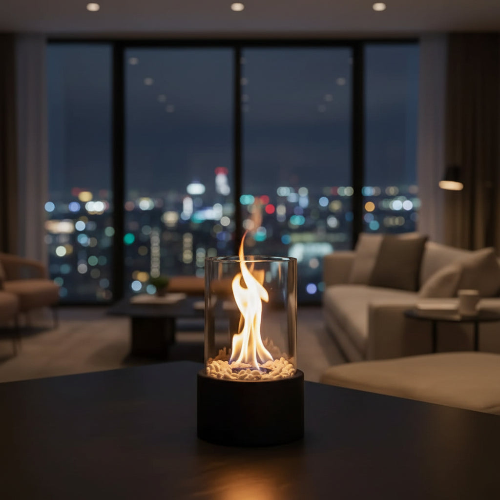 SleekFlame - Smoke-Free Fire Table & Table Top Fire Pit for Indoor/Outdoor Use