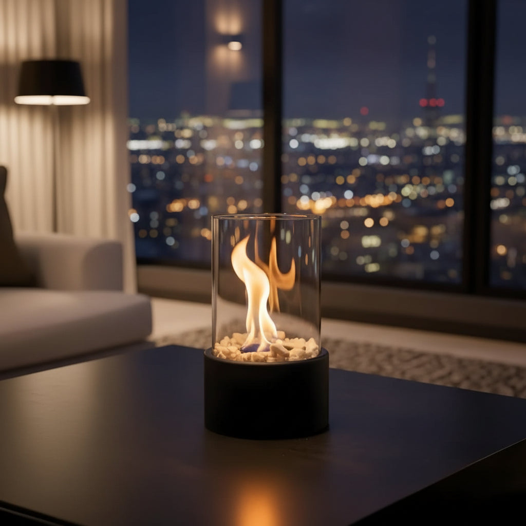 SleekFlame - Smoke-Free Fire Table & Table Top Fire Pit for Indoor/Outdoor Use