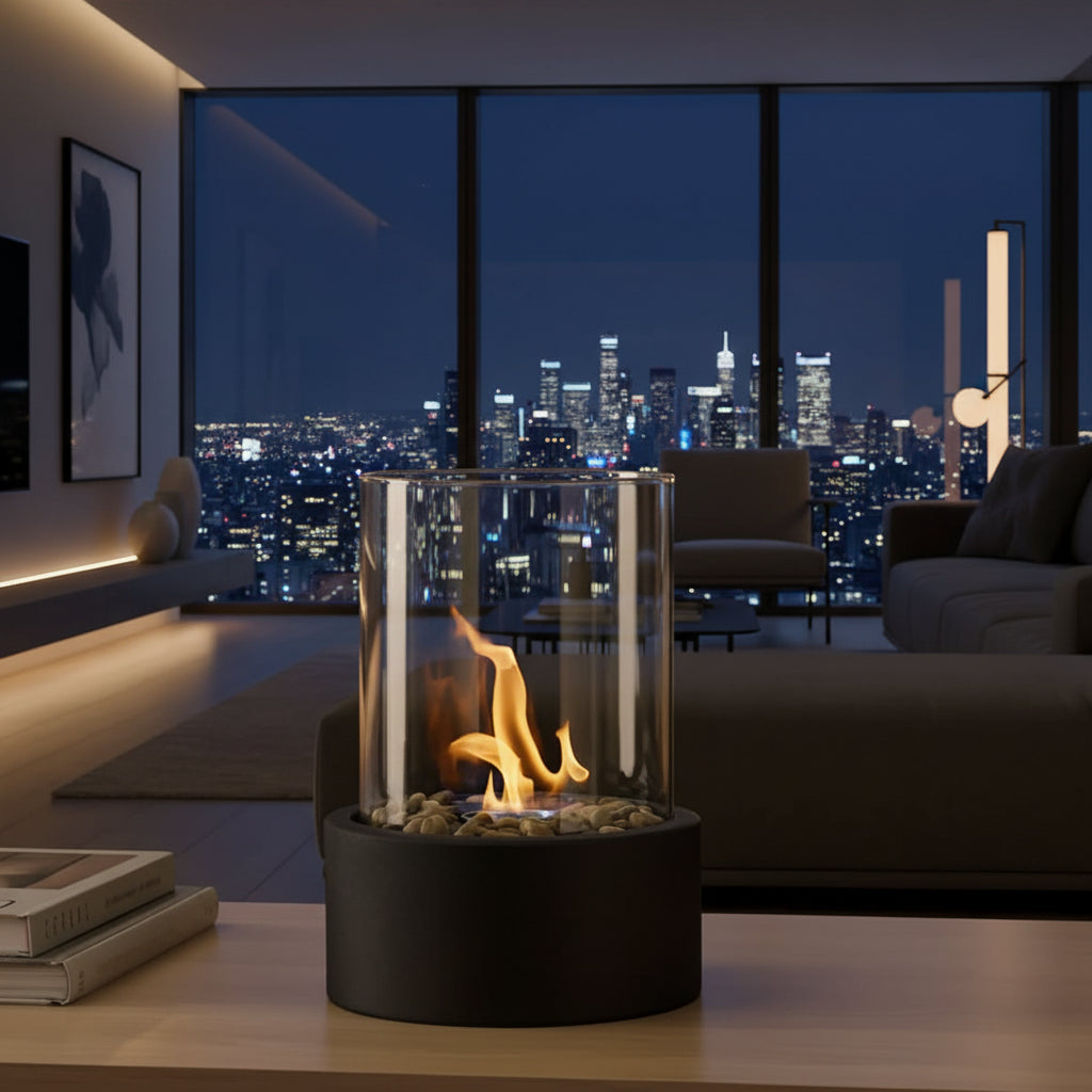 SleekFlame - Smoke-Free Fire Table & Table Top Fire Pit for Indoor/Outdoor Use