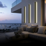 Sleek Outdoor Wall Light - Modern Vertical LED Sconce Lamp