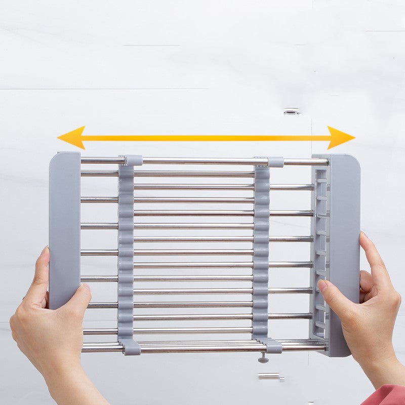 SlimDry - Adjustable Multifunctional Dish Rack for Effortless Drying