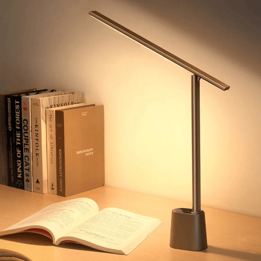 Smart LED Desk Lamp - Rechargeable & Foldable Design