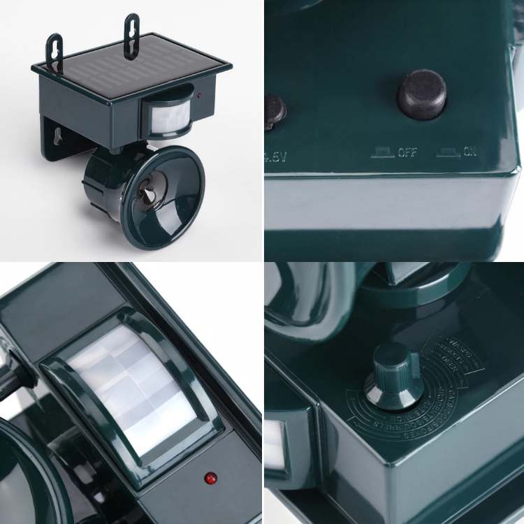 Solar-Powered Ultrasonic Bird Repeller with PIR Sensor 3