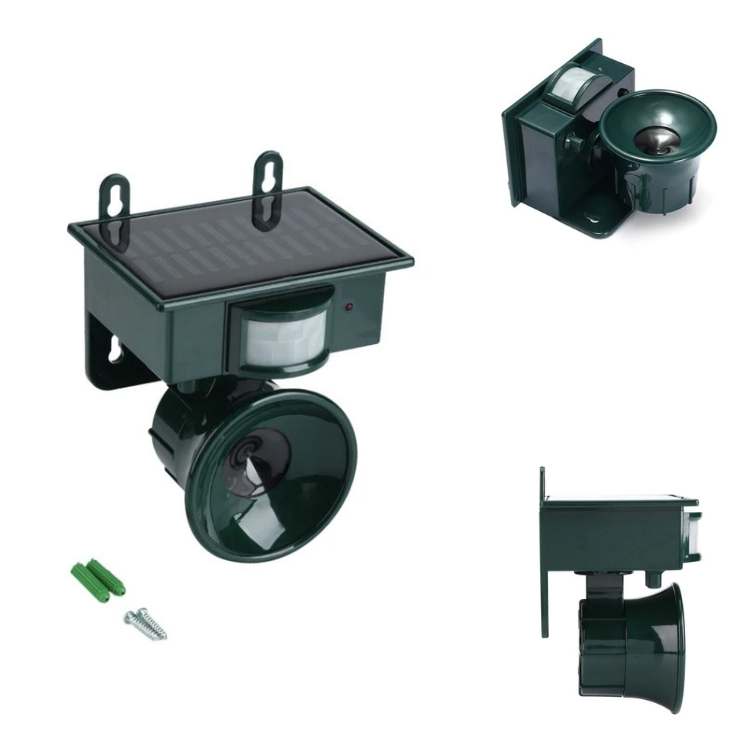 Solar-Powered Ultrasonic Bird Repeller with PIR Sensor 4