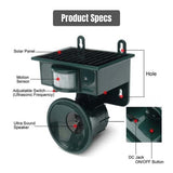Solar-Powered Ultrasonic Bird Repeller with PIR Sensor 5