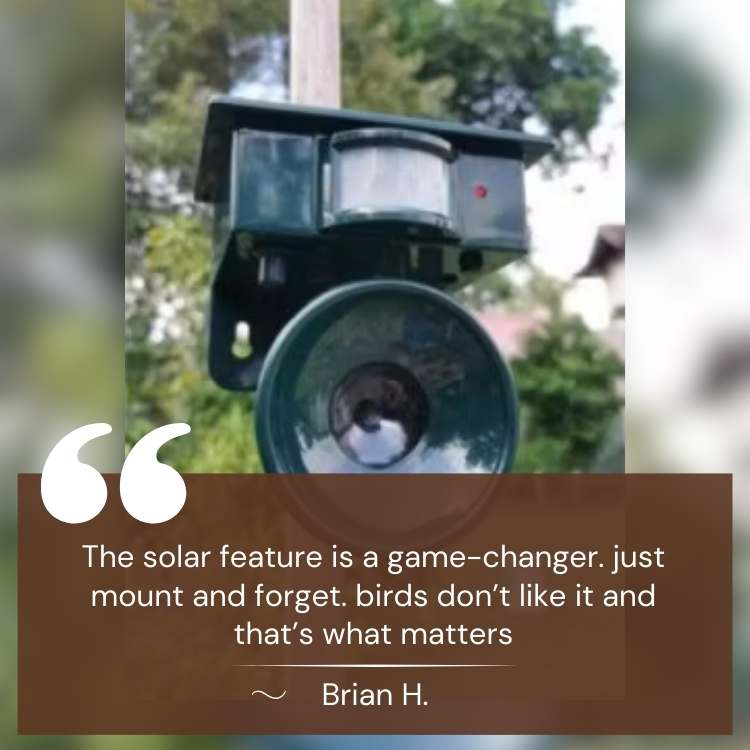 Solar-Powered Ultrasonic Bird Repeller with PIR Sensor 7