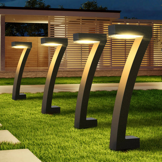 Solar Garden Lights - Modern Solar-Powered Outdoor Lights with Dusk-to-Dawn Sensor