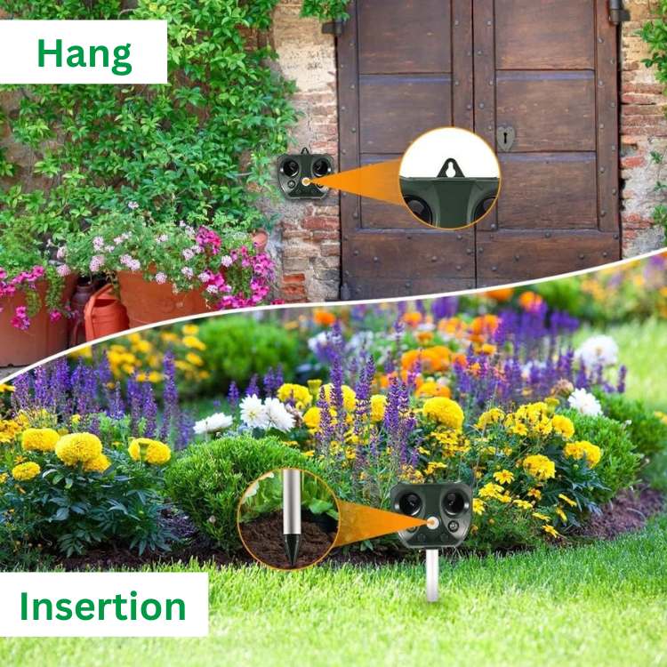 Solar-Powered Ultrasonic Bird and Pest Repeller 4