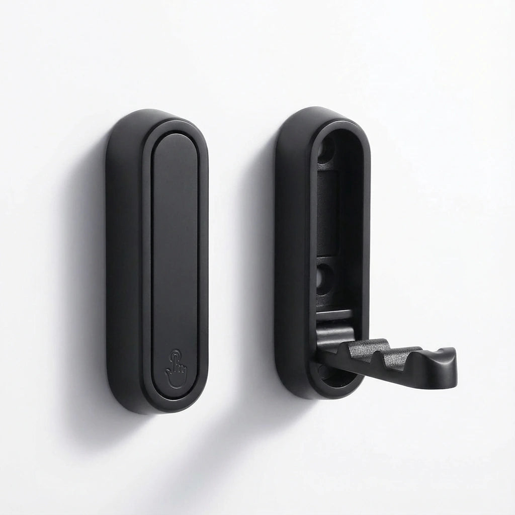 Space-Saving Foldable Wall Hook - Zinc Alloy Coat Hooks for Wall, 18kg Capacity