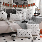 Spooky Ghost Plush Cushion Cover - 3D Halloween Decor