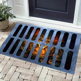 Spooky Halloween Doormat - 3D Sewer Grate Outdoor Mat