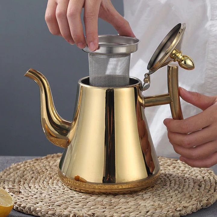 Stainless Steel Electric Kettle with Built-in Filter & Rapid Heating