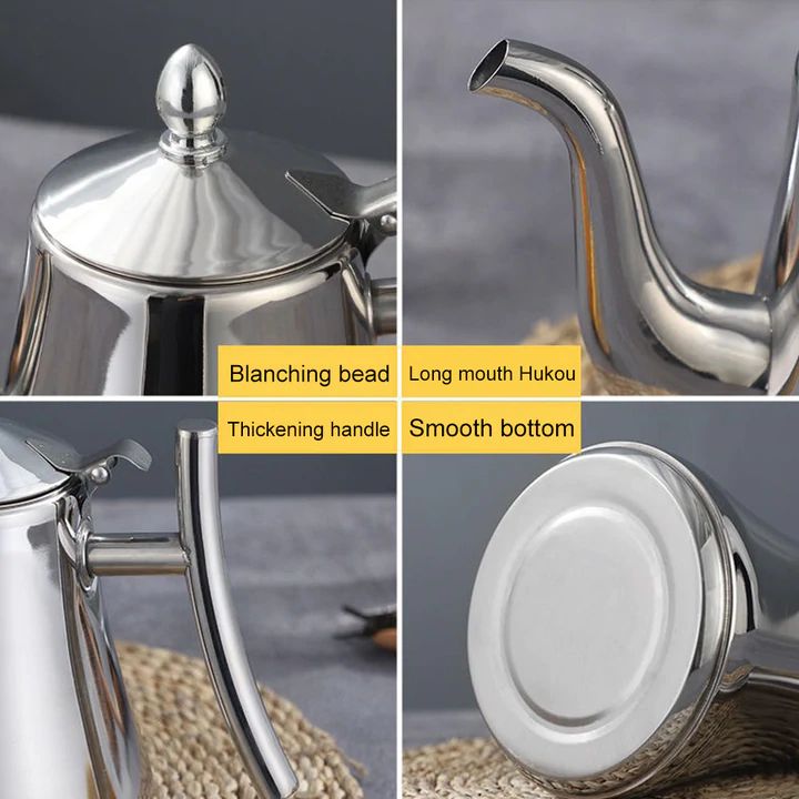Stainless Steel Electric Kettle with Built-in Filter & Rapid Heating