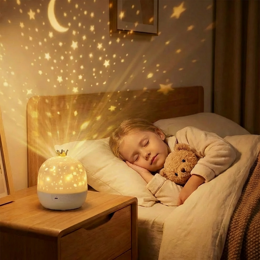 Star Magic - Rotating LED Night Light & Galaxy Lamp