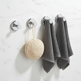 Strong Suction Cup Hooks 4-Pack - Bathroom & Kitchen Organizers