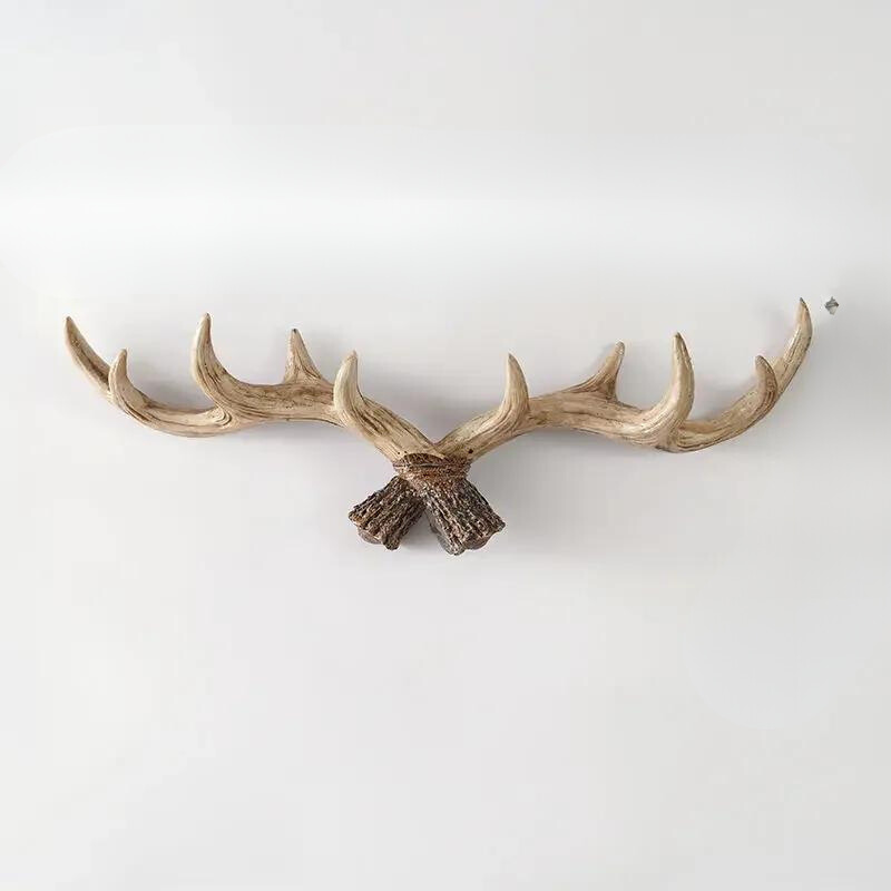 Stylish Antler Wall Mounted Coat Rack with Multiple Hooks