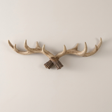 Stylish Antler Wall Mounted Coat Rack with Multiple Hooks