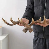 Stylish Antler Wall Mounted Coat Rack with Multiple Hooks