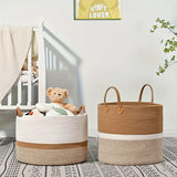 Stylish Boho Cotton Storage Basket - Versatile Home Organizer