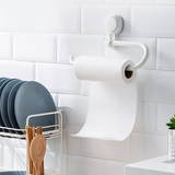 Suction Toilet Roll Holder Stand - Stainless Steel with Wood-Grain Design