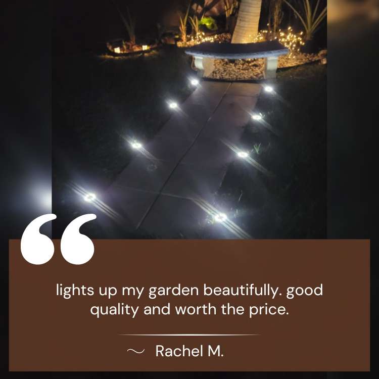 SunBeam Solar Garden Path Lights with Rust-Proof Steel 5