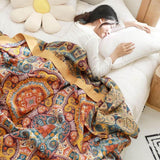 Sunrise Boho - Reversible Cooling Blanket for Comfortable Sleep