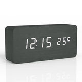 TimberTime - Digital Wooden Alarm Clock with Adjustable Brightness