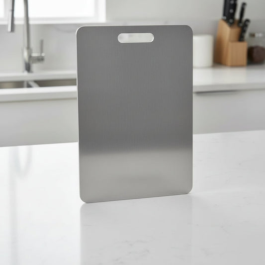 TitanClean - Antibacterial Stainless Steel Cutting Board