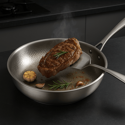 Titanium Frying Pan - Coating-Free, Induction Compatible, Lightweight