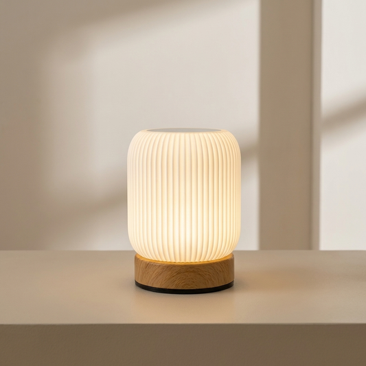 Touch Control LED Night Light - Round USB Rechargeable Design