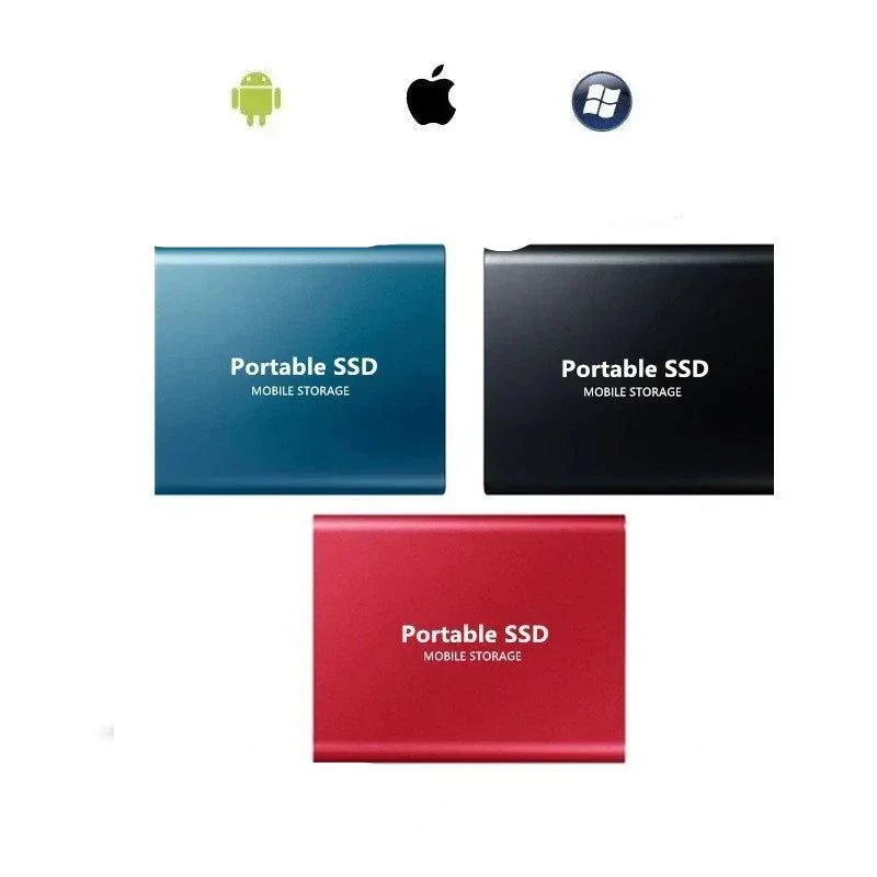 Ultra-Fast 128GB Portable External SSD Drive - Compact & Durable