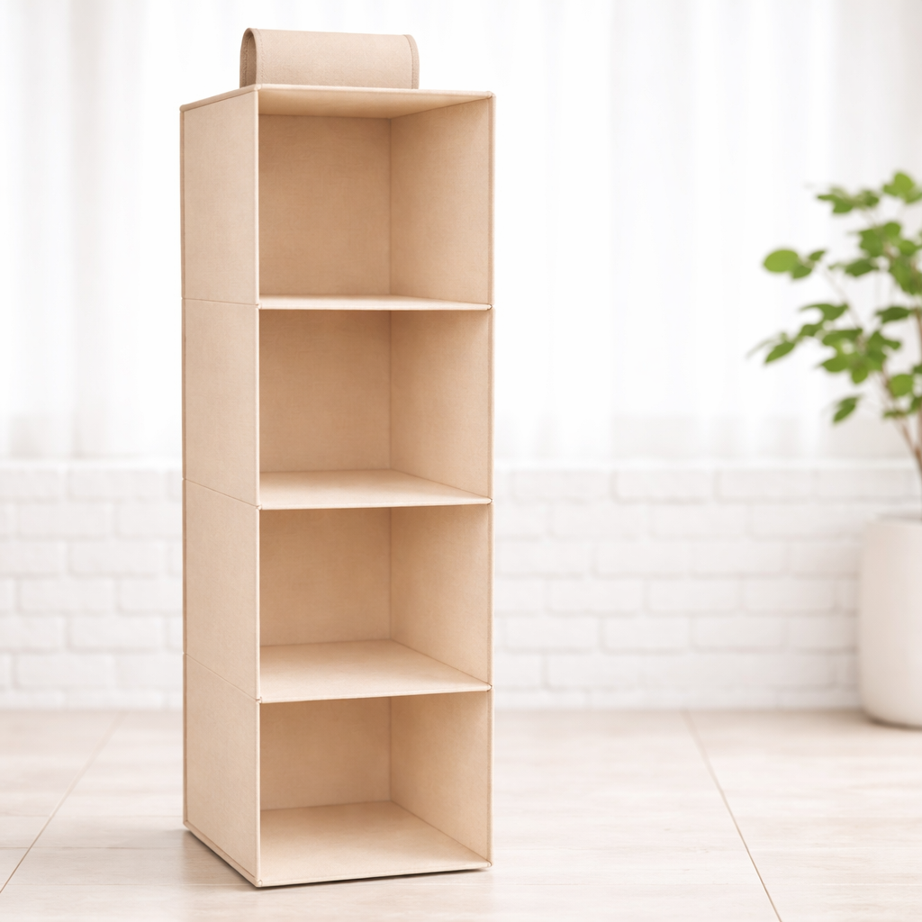 Versatile Fabric Closet Organizer - 3-Tier Wardrobe Storage Solution