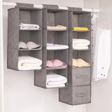 Versatile Fabric Closet Organizer - 3-Tier Wardrobe Storage Solution