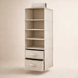 Versatile Fabric Closet Organizer - 3-Tier Wardrobe Storage Solution