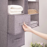Versatile Fabric Closet Organizer - 3-Tier Wardrobe Storage Solution