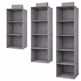 Versatile Fabric Closet Organizer - 3-Tier Wardrobe Storage Solution