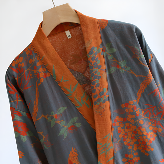 VintageLoom - Breathable Cotton Waffle Bathrobe for Men and Women